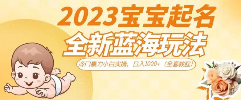 2023宝宝起名全新蓝海玩法,冷门暴力小白实操,日入1000+(全套教程)【揭秘】插图 2023宝宝起名全新蓝海玩法,冷门暴力小白实操,日入1000+(全套教程)【揭秘】