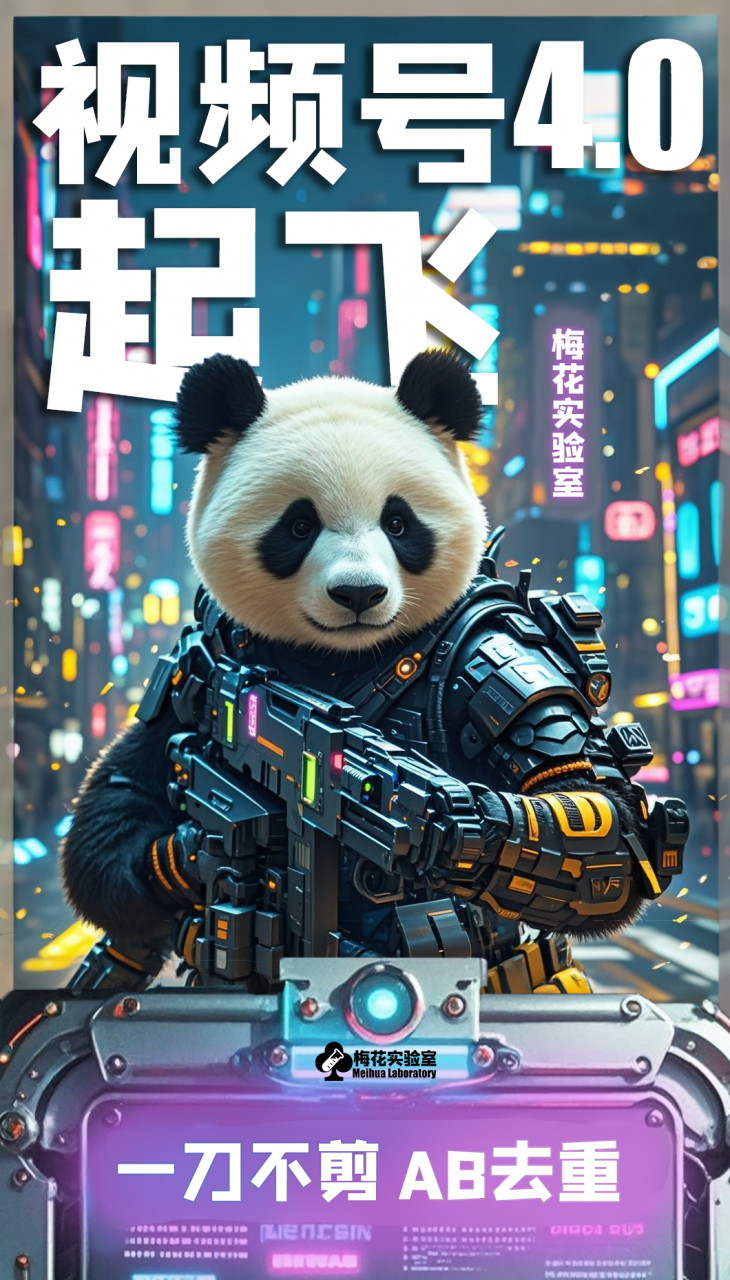 梅花实验窒微信视频号连怼玩法技巧起飞4.0一键AB破解版【揭秘】插图1 梅花实验窒微信视频号连怼玩法技巧起飞4.0一键AB破解版【揭秘】